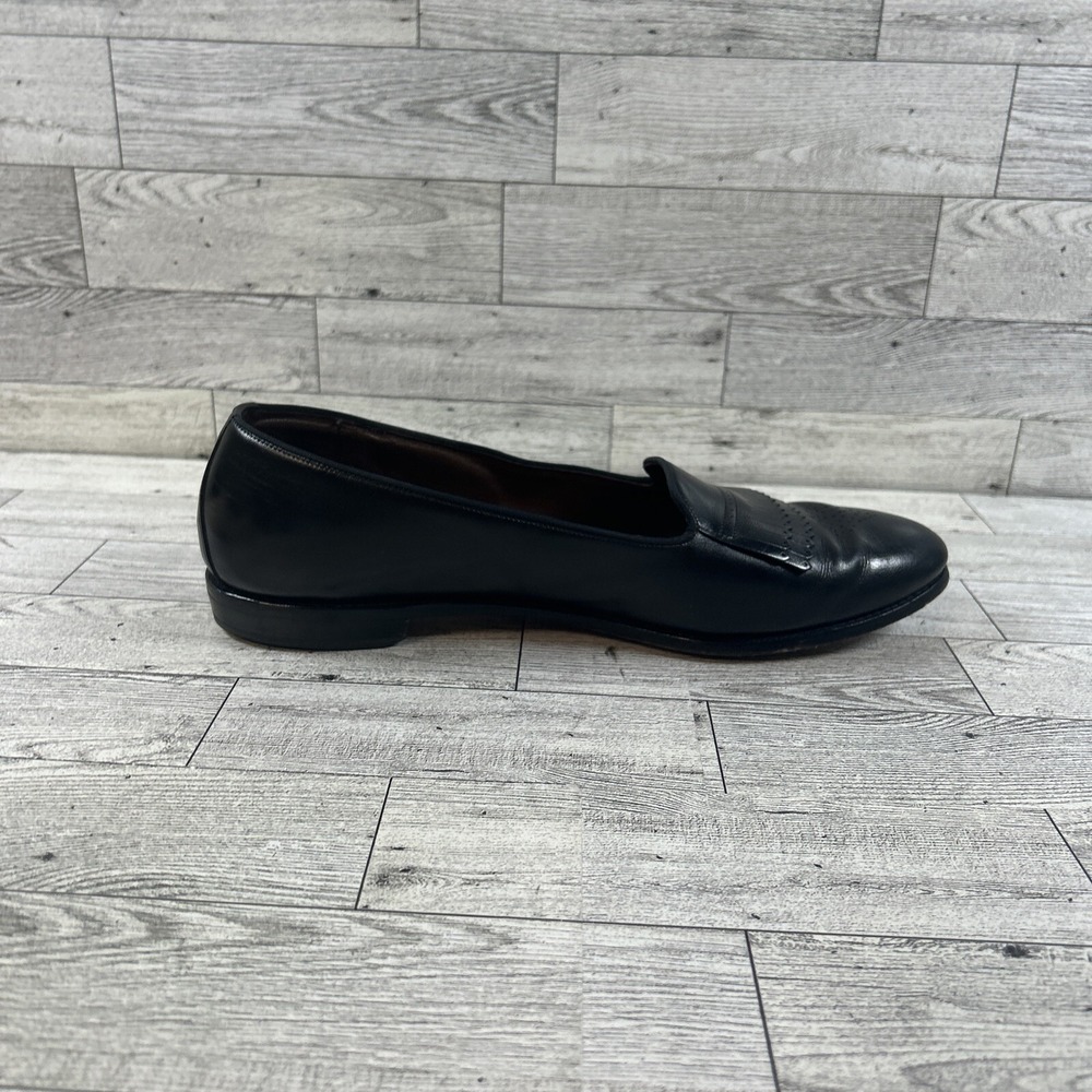 Allen Edmonds Chadwick Women Black Leather Pleated Skirt Loafer Flats Shoe SZ 9B - Picture 9 of 14